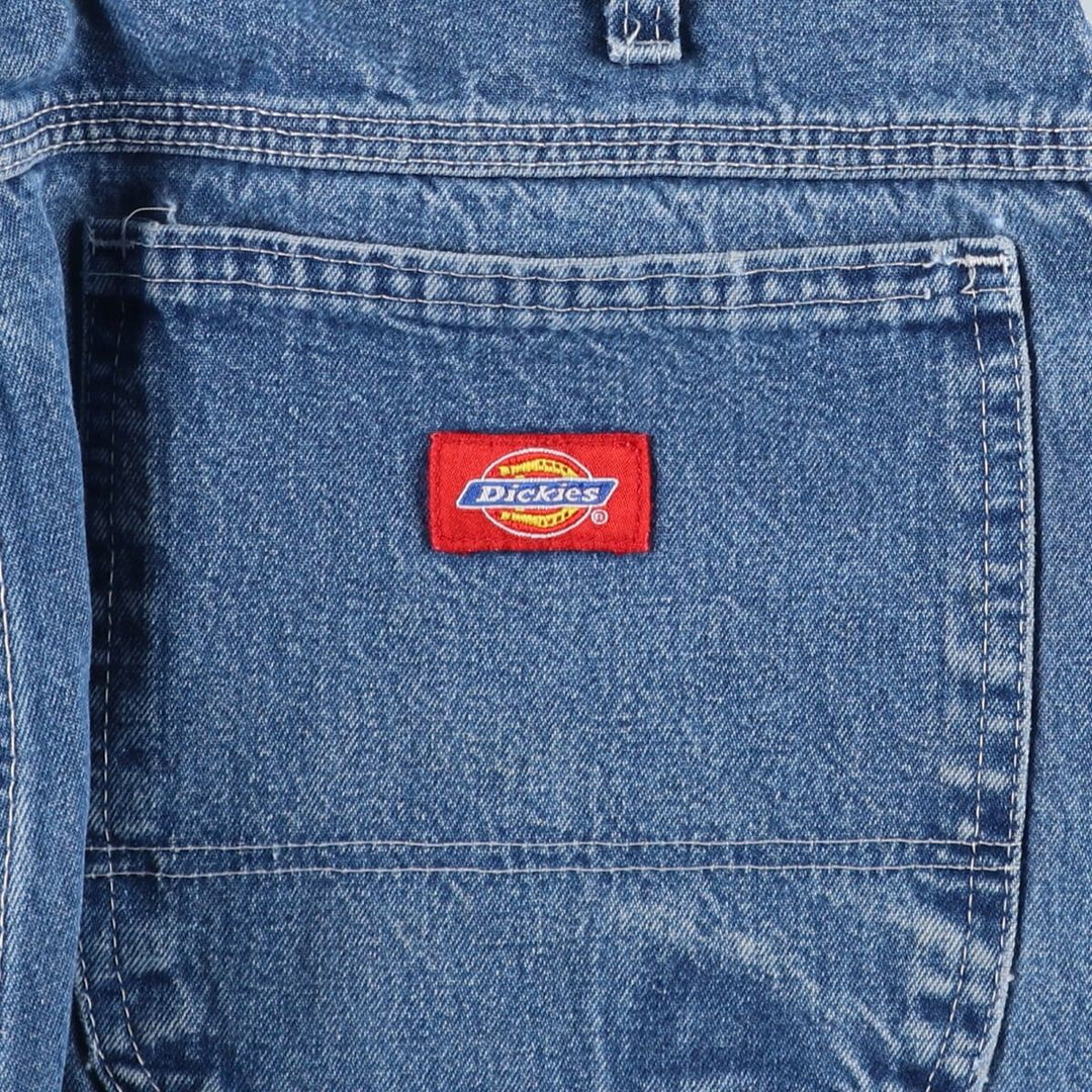 Dickies denim painter pants for men, equivalent to W34 unclear blue type Vintage Second Hand