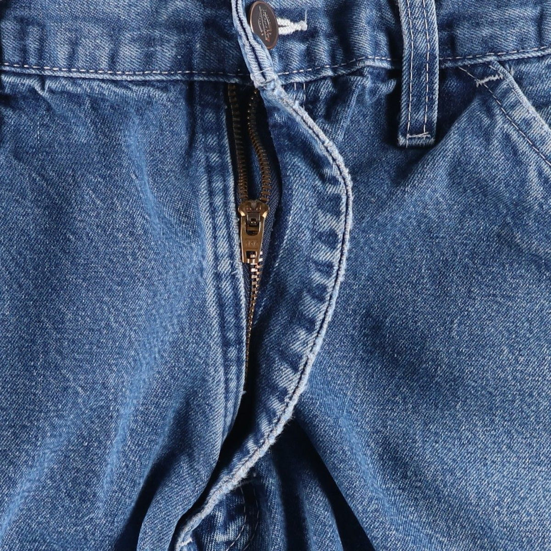 Dickies denim painter pants for men, equivalent to W34 unclear blue type Vintage Second Hand