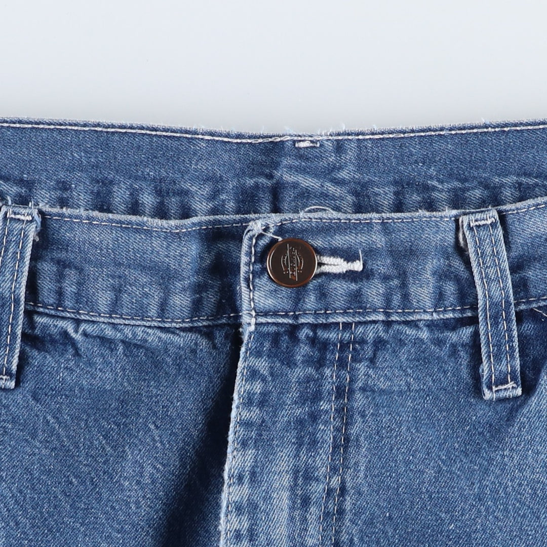 Dickies denim painter pants for men, equivalent to W34 unclear blue type Vintage Second Hand
