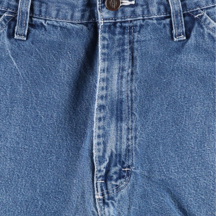 Dickies denim painter pants for men, equivalent to W34 unclear blue type Vintage Second Hand