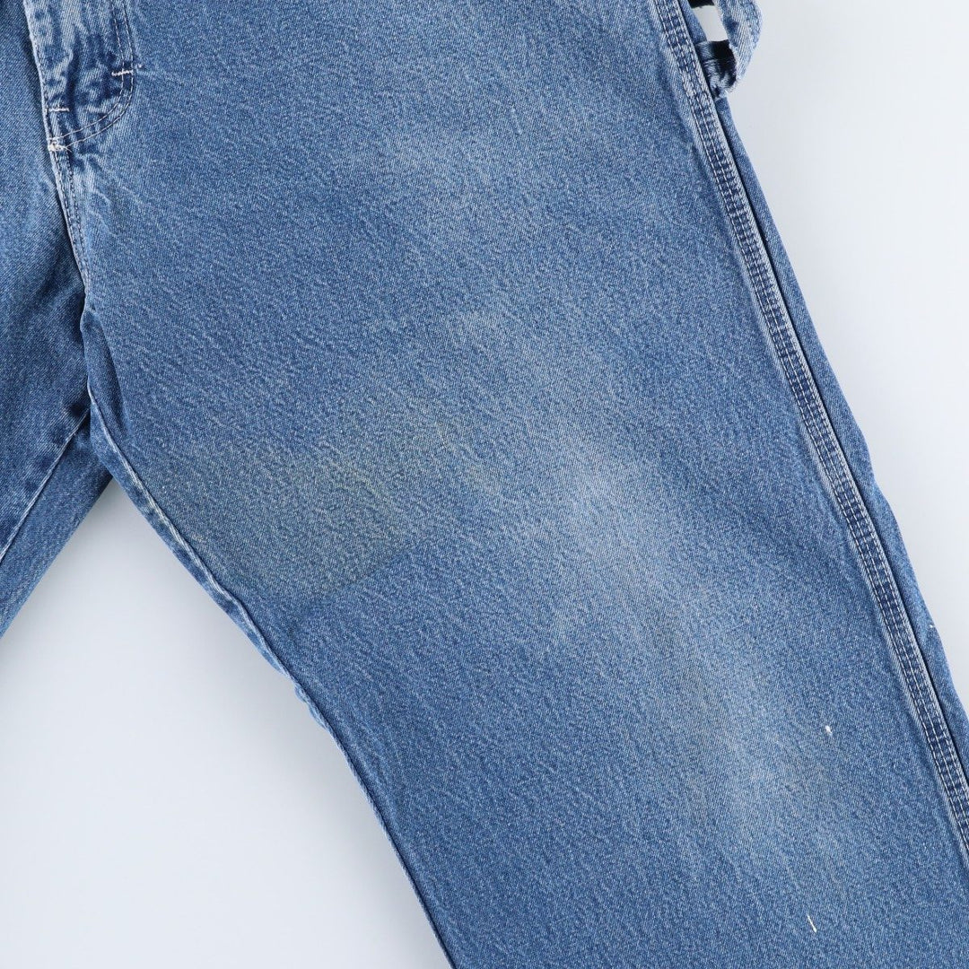 Dickies denim painter pants for men, equivalent to W34 unclear blue type Vintage Second Hand