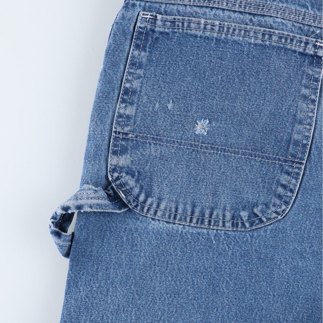 Dickies denim painter pants for men, equivalent to W34 unclear blue type Vintage Second Hand
