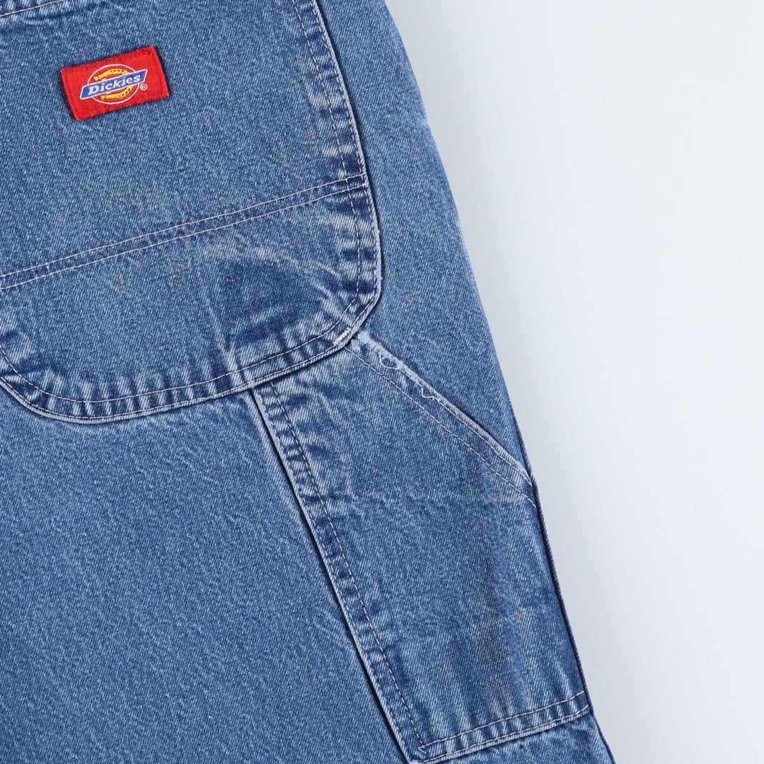 Dickies denim painter pants for men, equivalent to W34 unclear blue type Vintage Second Hand