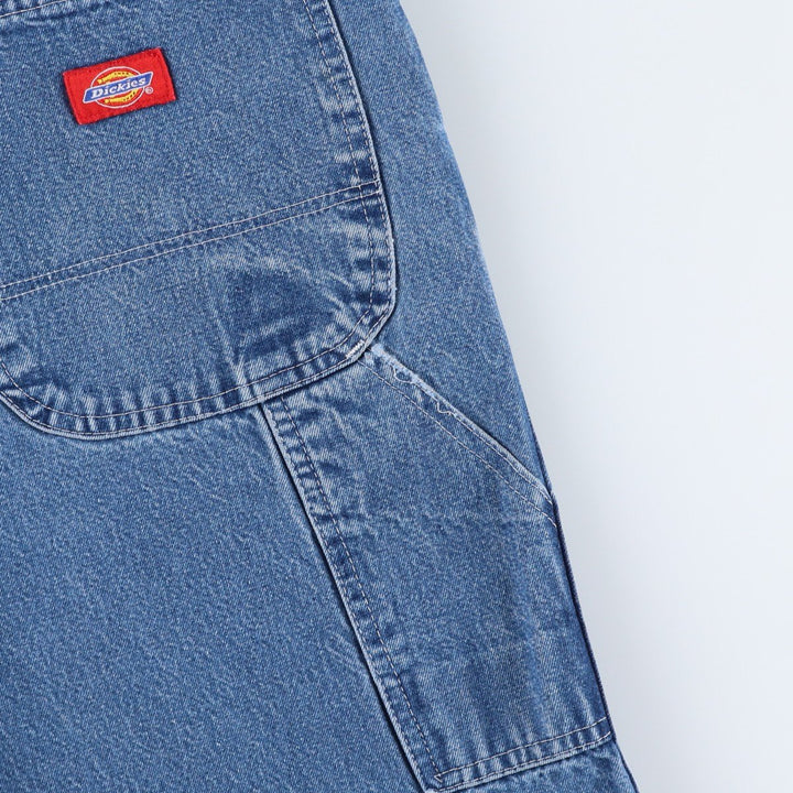 Dickies denim painter pants for men, equivalent to W34 unclear blue type Vintage Second Hand