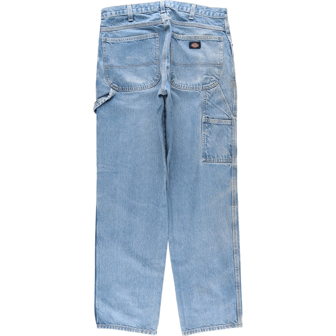 Dickies denim painter pants for men, equivalent to W34 cotton blue type Vintage Second Hand