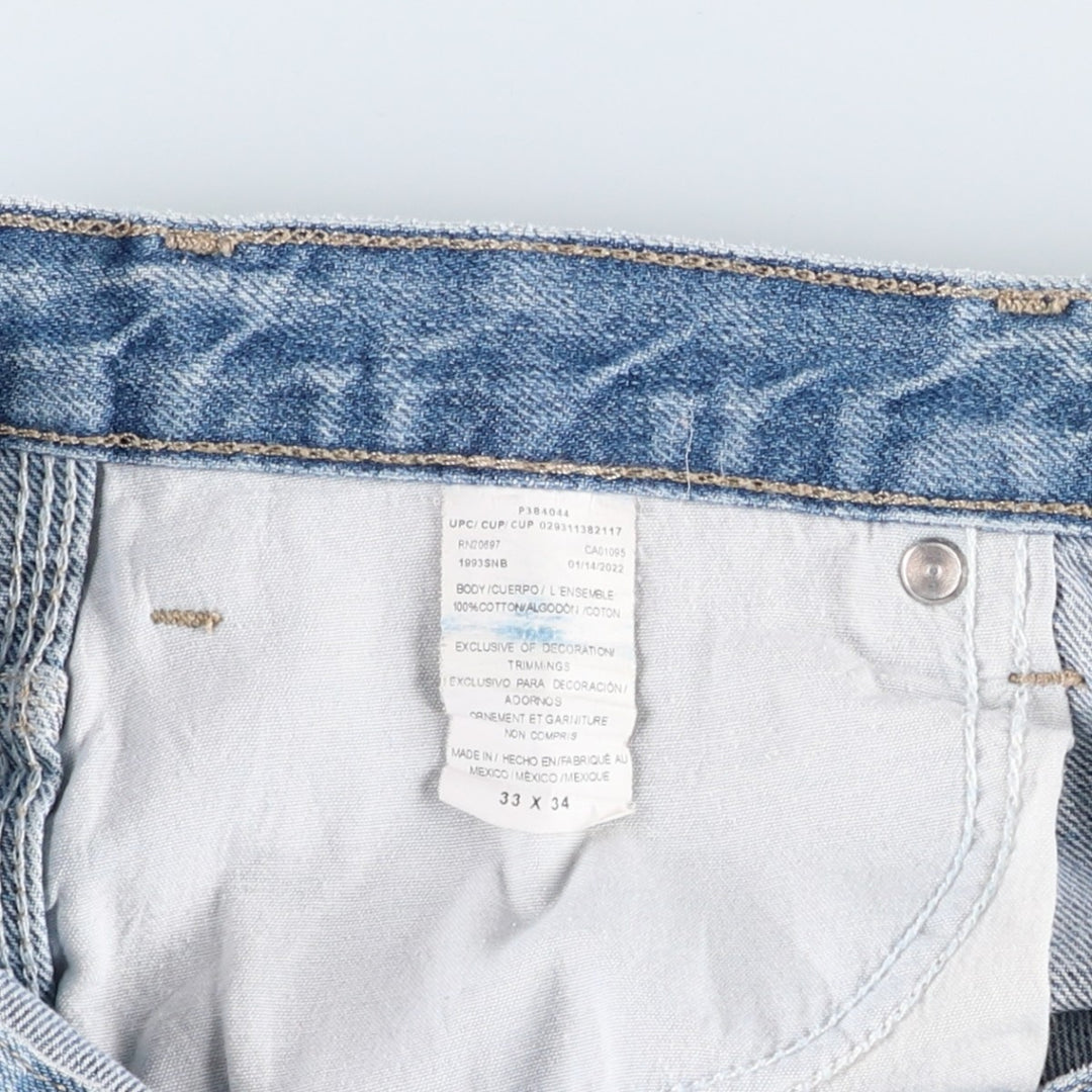 Dickies denim painter pants for men, equivalent to W34 cotton blue type Vintage Second Hand
