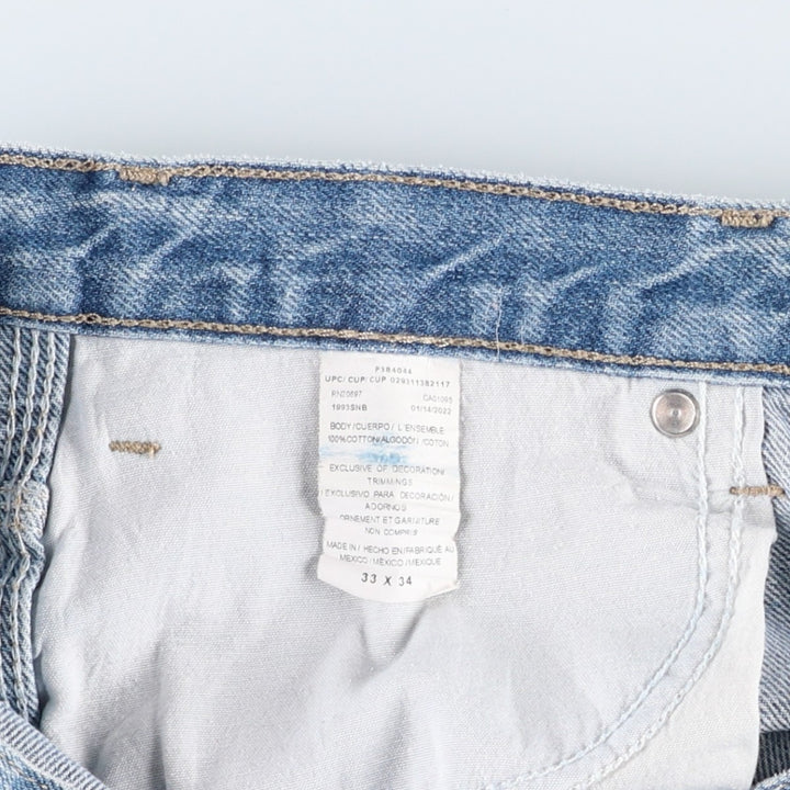 Dickies denim painter pants for men, equivalent to W34 cotton blue type Vintage Second Hand