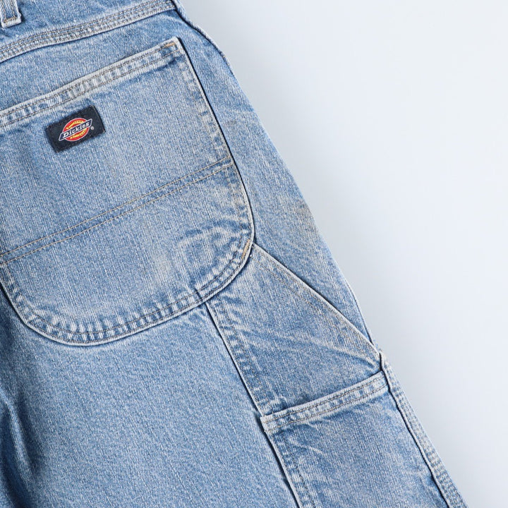 Dickies denim painter pants for men, equivalent to W34 cotton blue type Vintage Second Hand