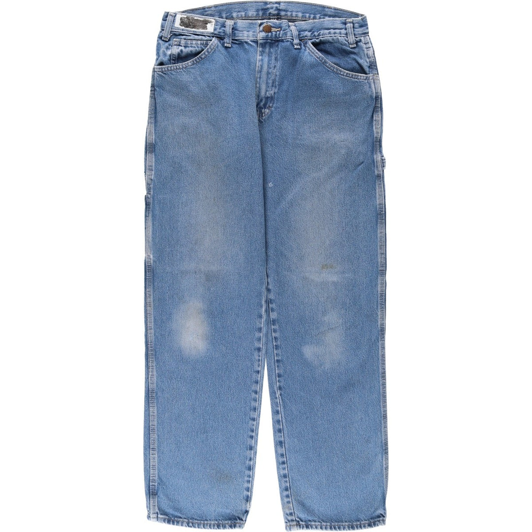 Dickies denim painter pants for men, equivalent to W32 cotton blue type Vintage Second Hand