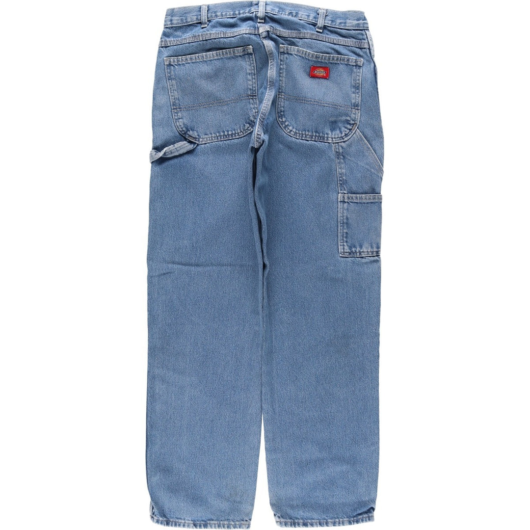 Dickies denim painter pants for men, equivalent to W32 cotton blue type Vintage Second Hand