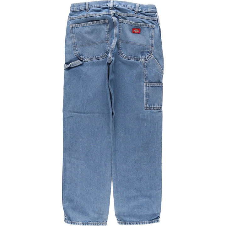 Dickies denim painter pants for men, equivalent to W32 cotton blue type Vintage Second Hand