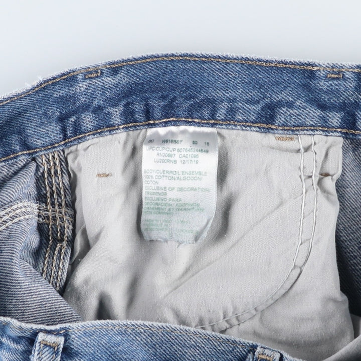 Dickies denim painter pants for men, equivalent to W32 cotton blue type Vintage Second Hand