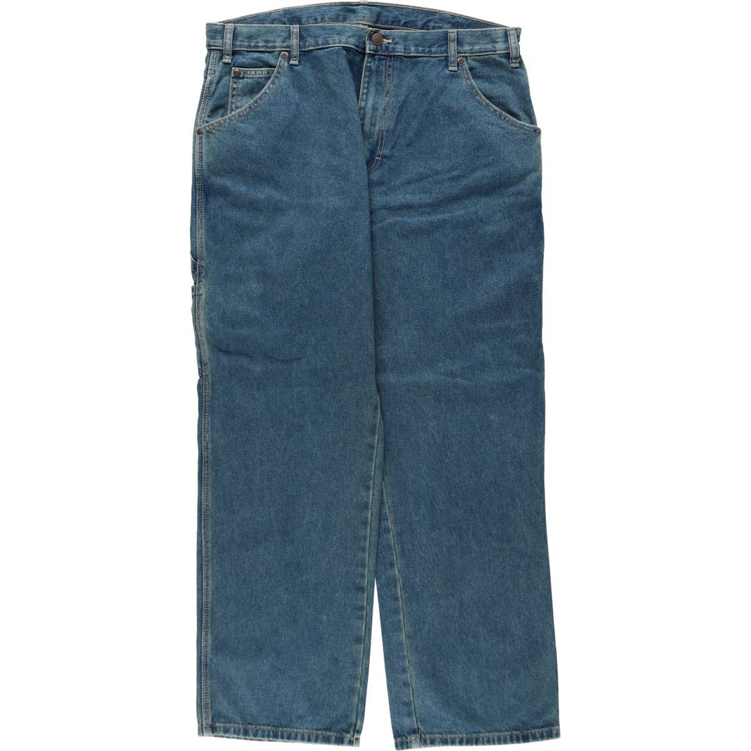 Dickies denim painter pants for men, equivalent to W37 cotton blue type Vintage Second Hand