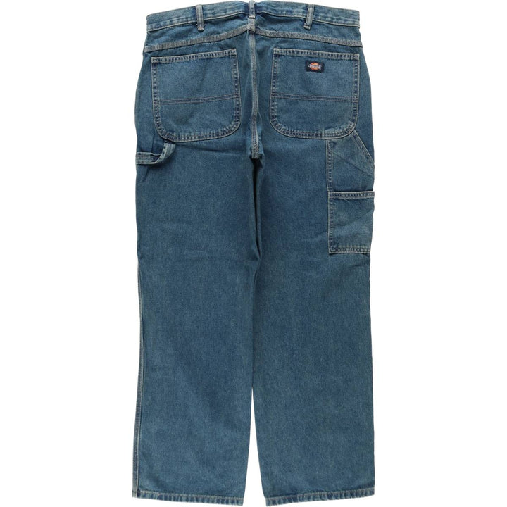 Dickies denim painter pants for men, equivalent to W37 cotton blue type Vintage Second Hand