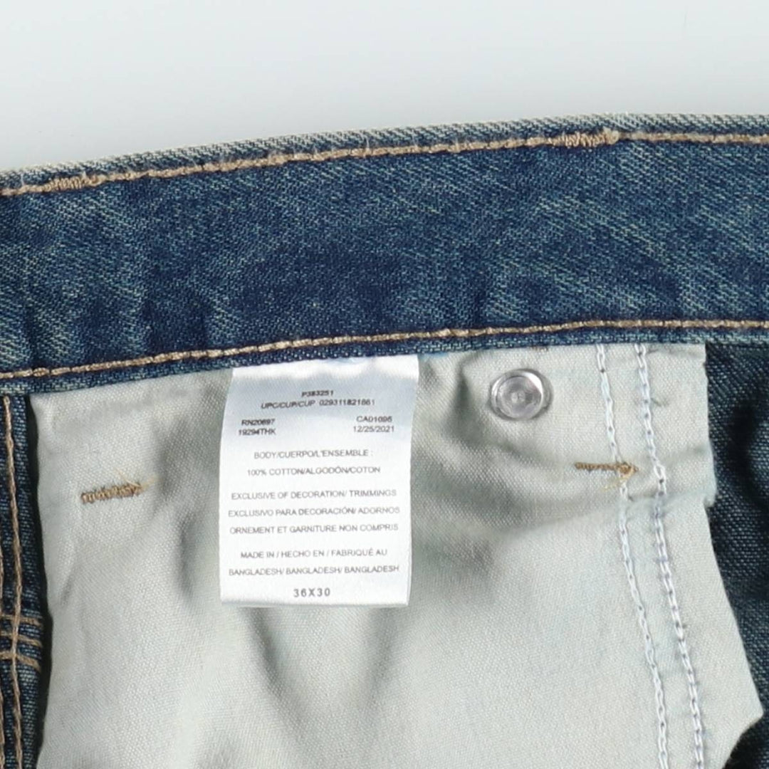 Dickies denim painter pants for men, equivalent to W37 cotton blue type Vintage Second Hand