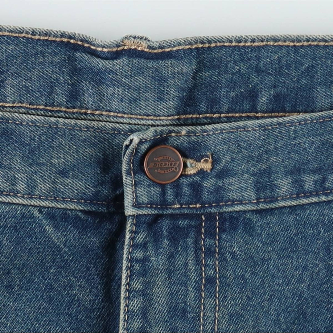 Dickies denim painter pants for men, equivalent to W37 cotton blue type Vintage Second Hand