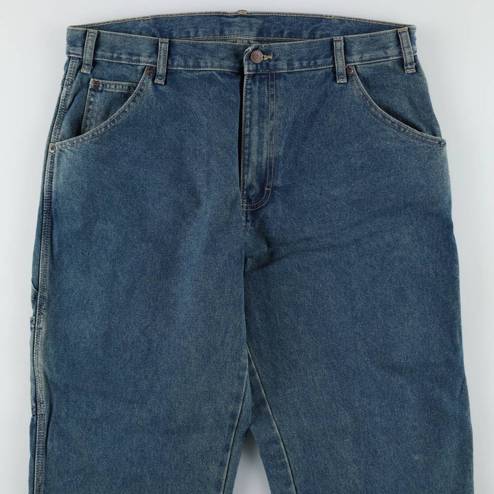 Dickies denim painter pants for men, equivalent to W37 cotton blue type Vintage Second Hand