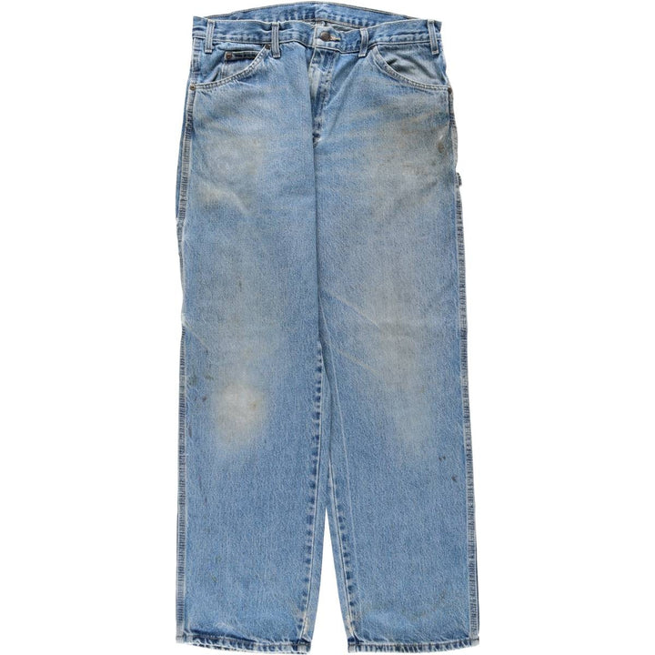 Dickies denim painter pants for men, equivalent to W34 cotton blue type Vintage Second Hand