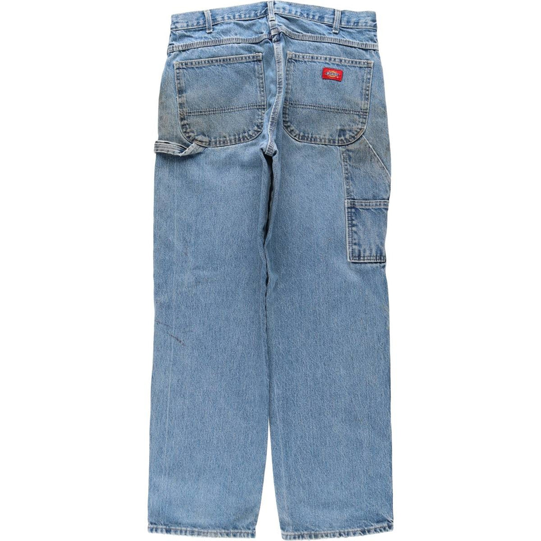 Dickies denim painter pants for men, equivalent to W34 cotton blue type Vintage Second Hand
