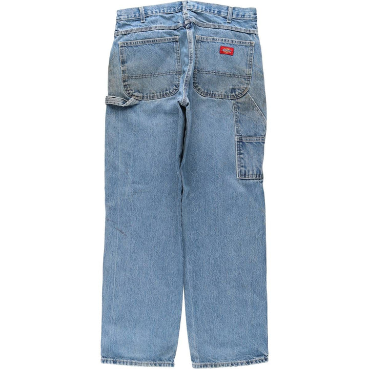 Dickies denim painter pants for men, equivalent to W34 cotton blue type Vintage Second Hand