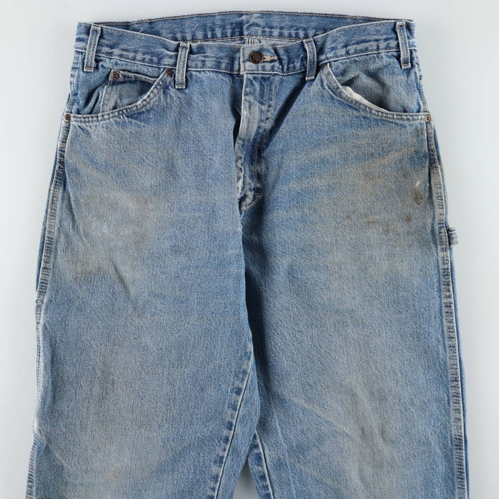 Dickies denim painter pants for men, equivalent to W34 cotton blue type Vintage Second Hand
