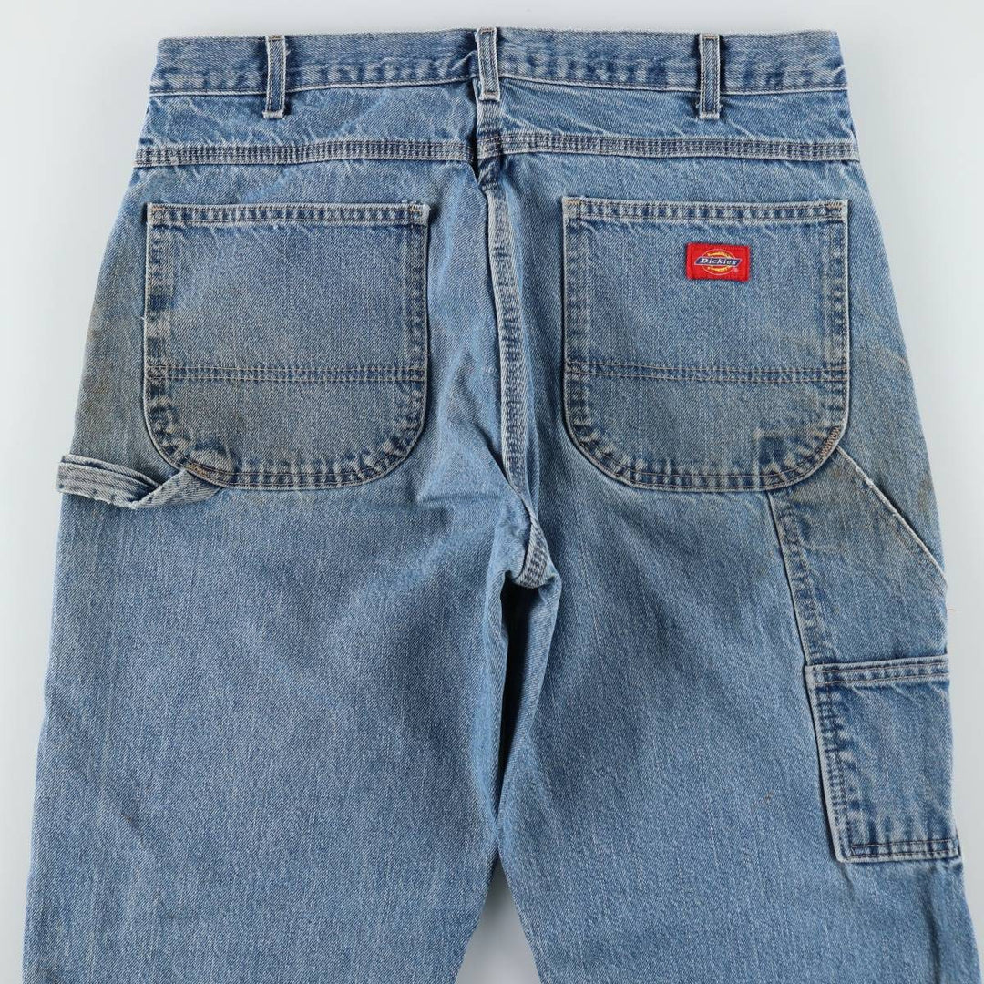 Dickies denim painter pants for men, equivalent to W34 cotton blue type Vintage Second Hand