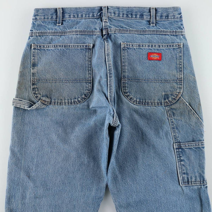 Dickies denim painter pants for men, equivalent to W34 cotton blue type Vintage Second Hand