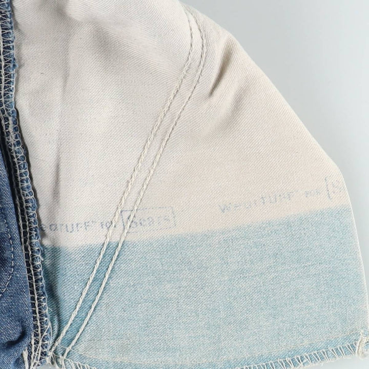 ROEBUCKS denim painter pants, men's size W29 equivalent, vintage. unclear blue type Vintage Second Hand
