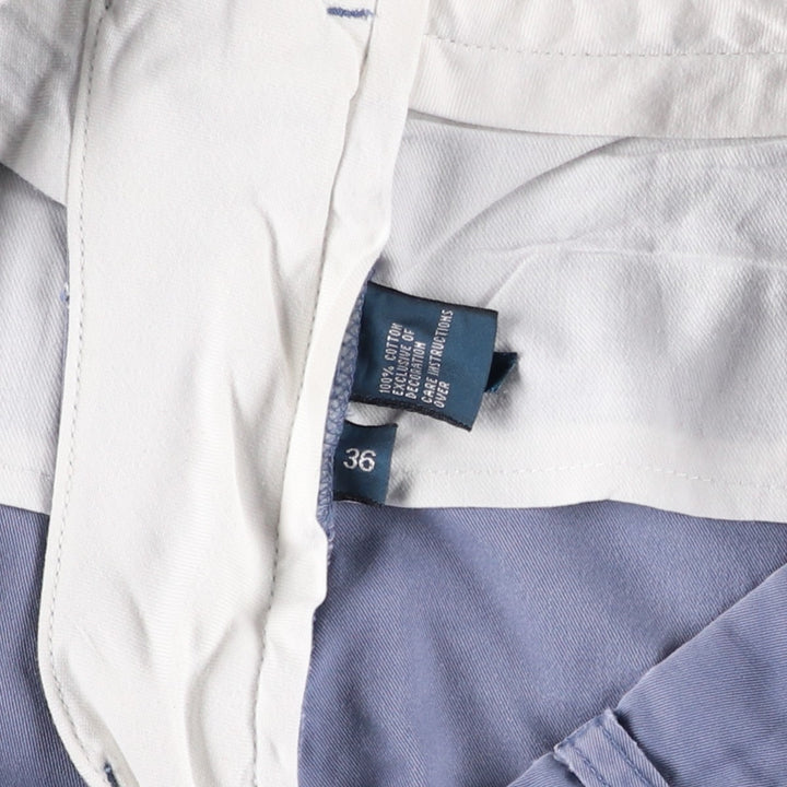 Ralph Lauren POLO by Ralph Lauren Chino Shorts, Men's Size W36 cotton blue type Vintage Second Hand