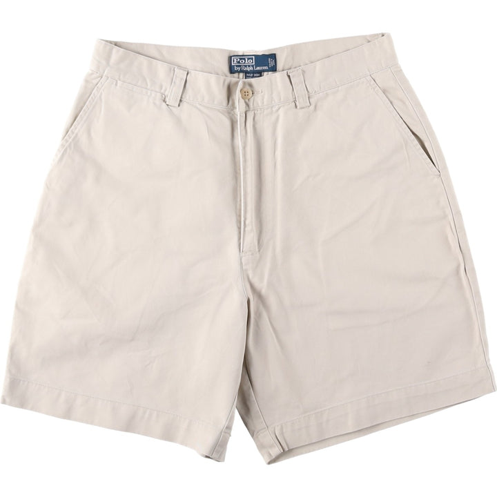 Ralph Lauren POLO by Ralph Lauren PHILIP SHORT Chino Shorts, Men's Size W33 cotton ivory Vintage Second Hand