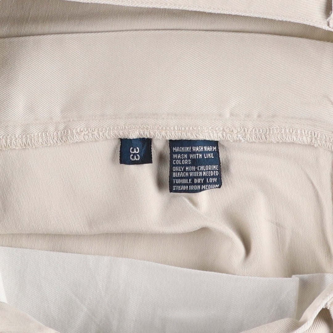 Ralph Lauren POLO by Ralph Lauren PHILIP SHORT Chino Shorts, Men's Size W33 cotton ivory Vintage Second Hand
