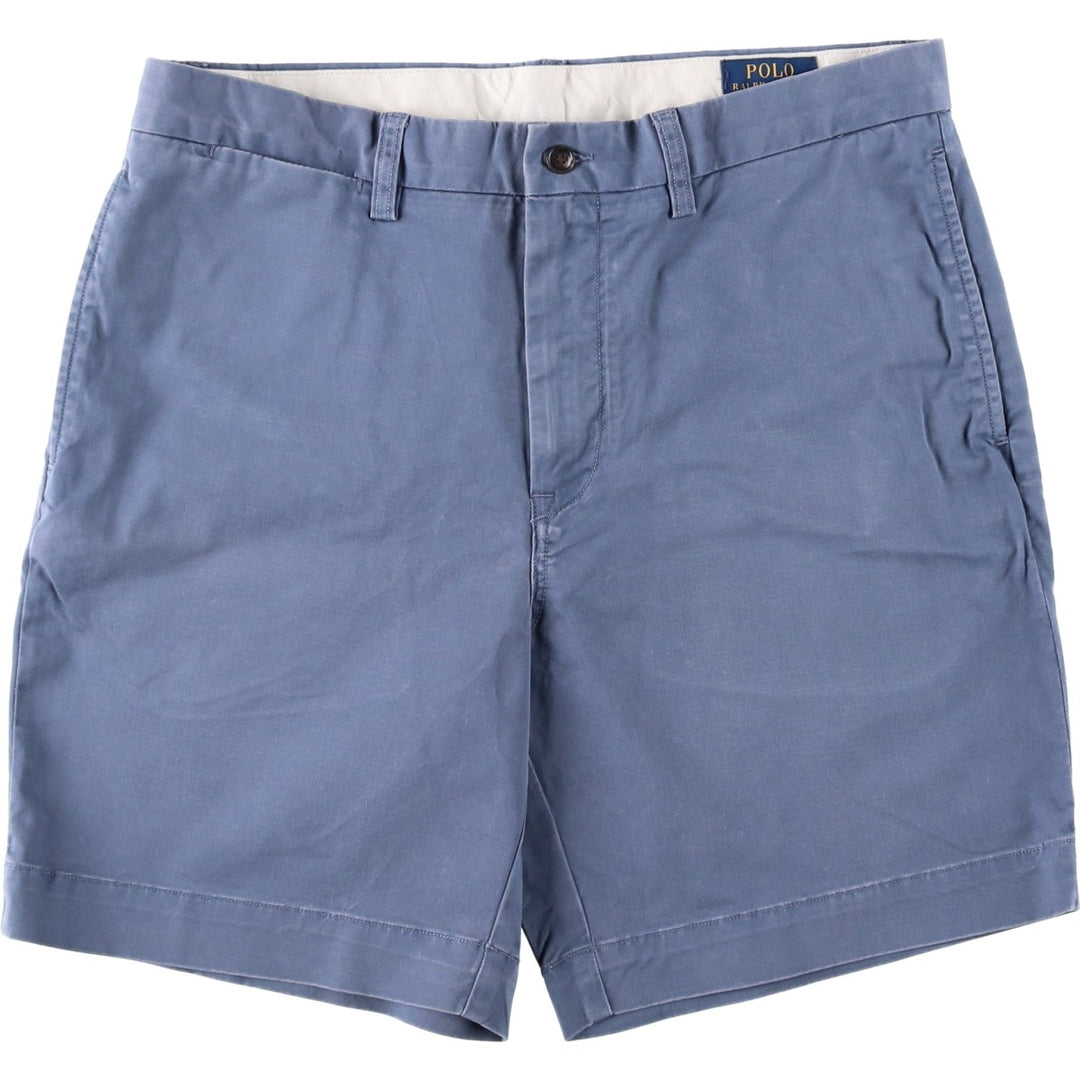 Ralph Lauren POLO RALPH LAUREN STRUTCH CLASSIC FIT Chino Shorts (Men's W36 equivalent) cotton blue type Vintage Second Hand