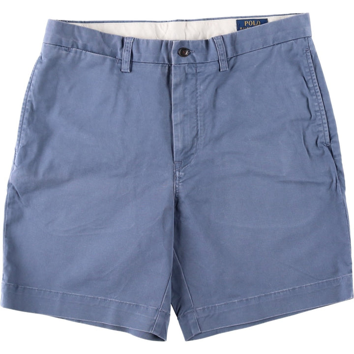 Ralph Lauren POLO RALPH LAUREN STRUTCH CLASSIC FIT Chino Shorts (Men's W36 equivalent) cotton blue type Vintage Second Hand