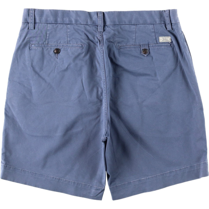 Ralph Lauren POLO RALPH LAUREN STRUTCH CLASSIC FIT Chino Shorts (Men's W36 equivalent) cotton blue type Vintage Second Hand