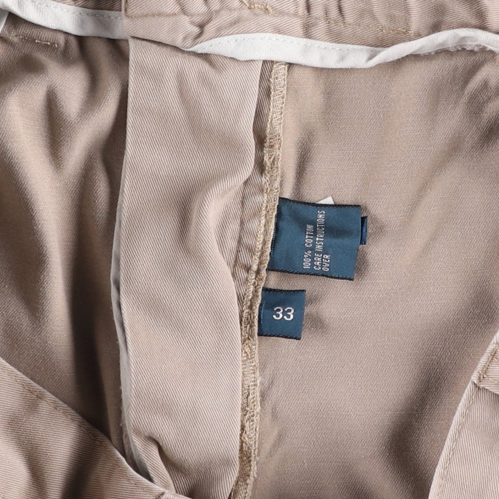 Ralph Lauren POLO by Ralph Lauren TYLER SHORT Two-pleat chino shorts, short pants, men's size W32 cotton Beige type Vintage Second Hand