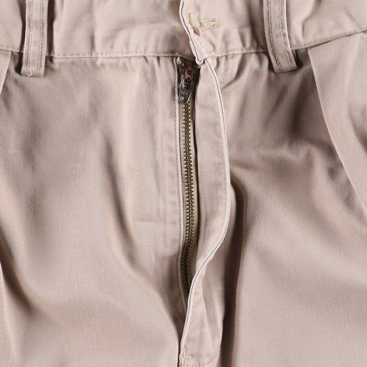 Ralph Lauren POLO by Ralph Lauren TYLER SHORT Two-pleat chino shorts, short pants, men's size W32 cotton Beige type Vintage Second Hand