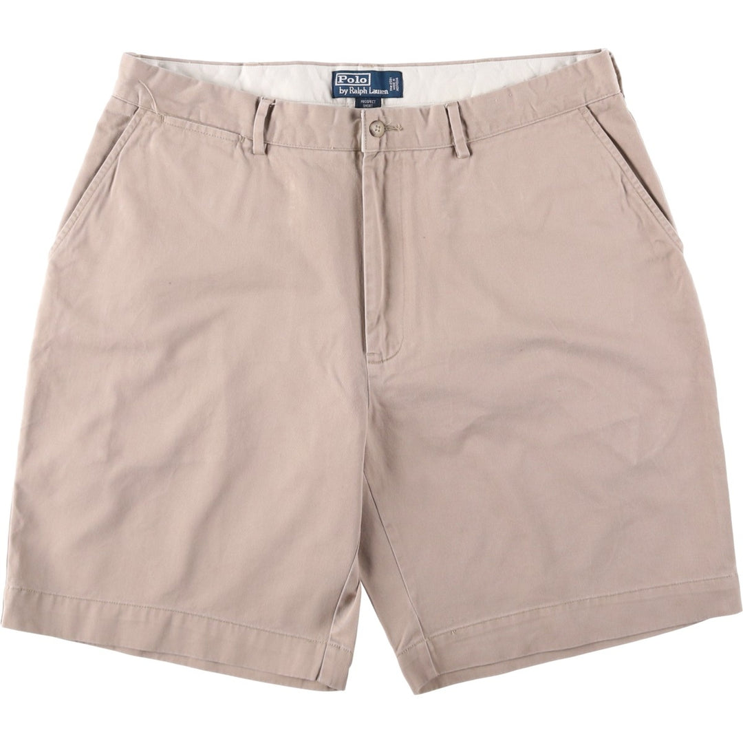 Ralph Lauren POLO by Ralph Lauren PROSPECT SHORT chino shorts, men's size W37 cotton Beige type Vintage Second Hand