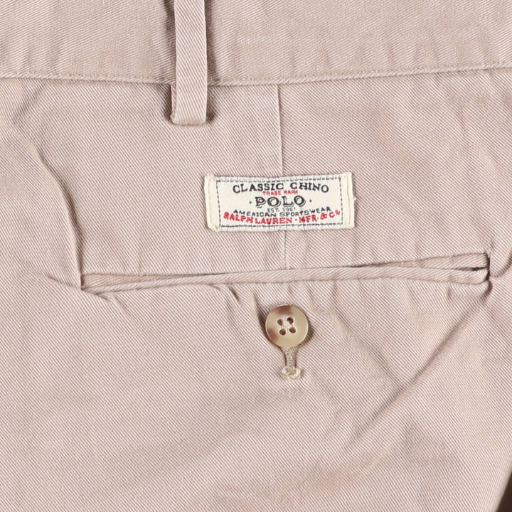Ralph Lauren POLO by Ralph Lauren PROSPECT SHORT chino shorts, men's size W37 cotton Beige type Vintage Second Hand