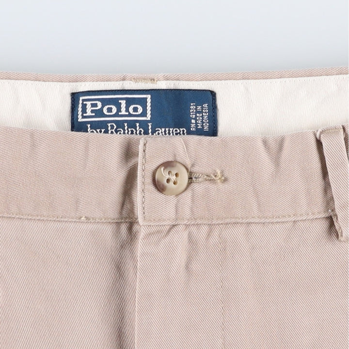 Ralph Lauren POLO by Ralph Lauren PROSPECT SHORT chino shorts, men's size W37 cotton Beige type Vintage Second Hand