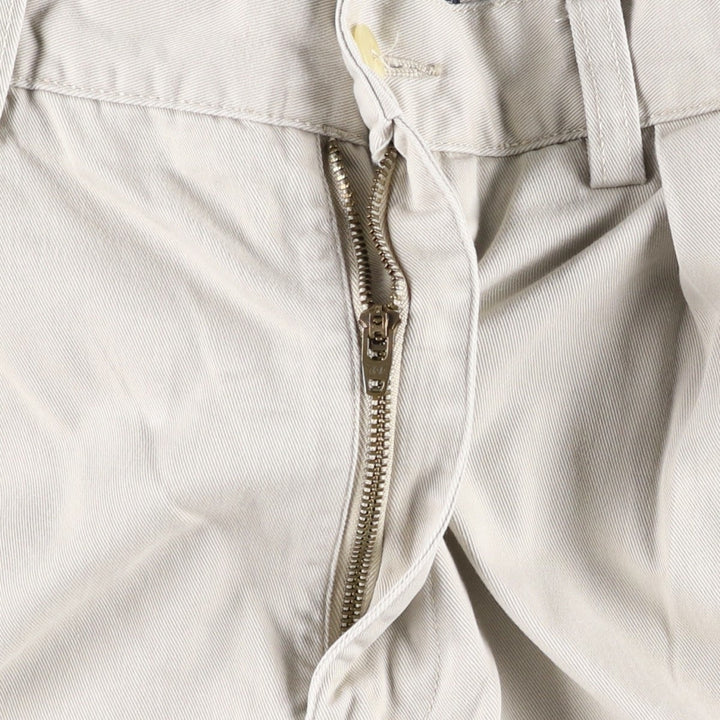Ralph Lauren ANDREW SHORT Two-Pleat Chino Shorts, Men's Size W32 (approx.) cotton Beige type Vintage Second Hand