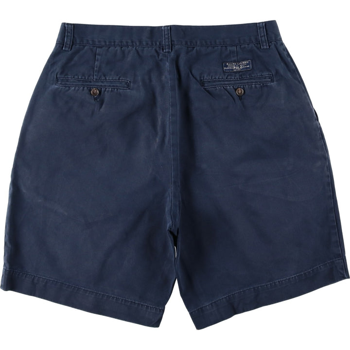 Ralph Lauren POLO by Ralph Lauren PROSPECT SHORT Chino shorts Short pants Men's W33 equivalent cotton navy blue type Vintage Second Hand
