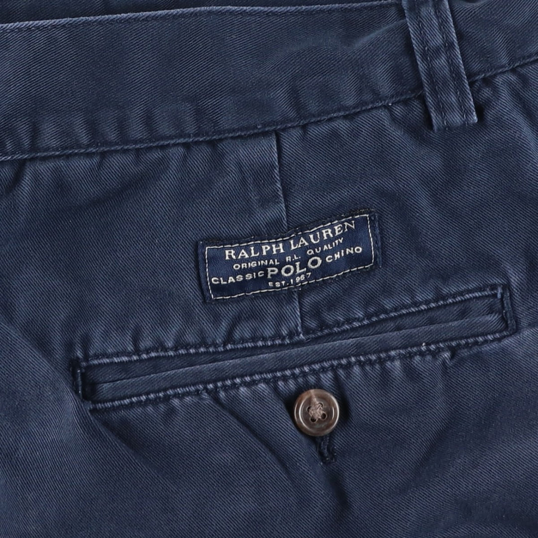 Ralph Lauren POLO by Ralph Lauren PROSPECT SHORT Chino shorts Short pants Men's W33 equivalent cotton navy blue type Vintage Second Hand