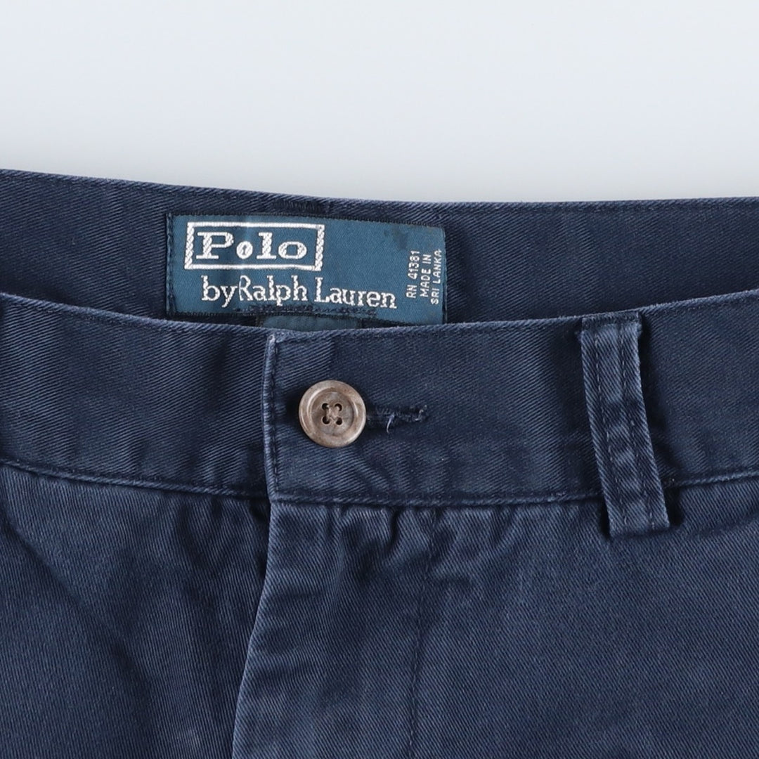 Ralph Lauren POLO by Ralph Lauren PROSPECT SHORT Chino shorts Short pants Men's W33 equivalent cotton navy blue type Vintage Second Hand