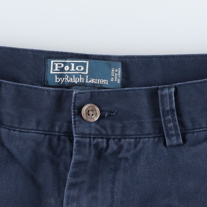 Ralph Lauren POLO by Ralph Lauren PROSPECT SHORT Chino shorts Short pants Men's W33 equivalent cotton navy blue type Vintage Second Hand