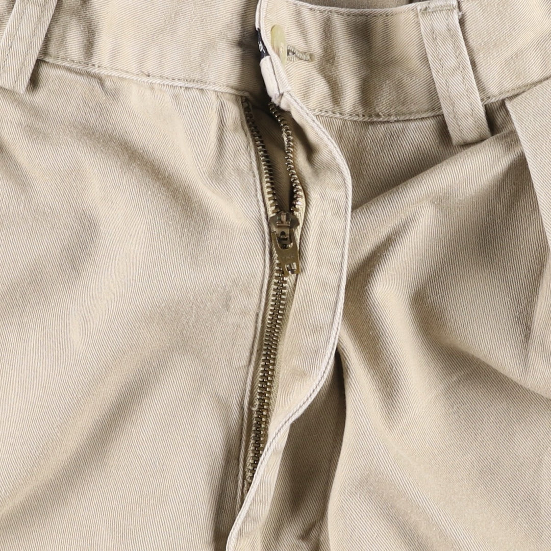 Ralph Lauren Polo Ralph Lauren Two-pleat Chino Shorts, Men's Size W34 cotton Beige type Vintage Second Hand