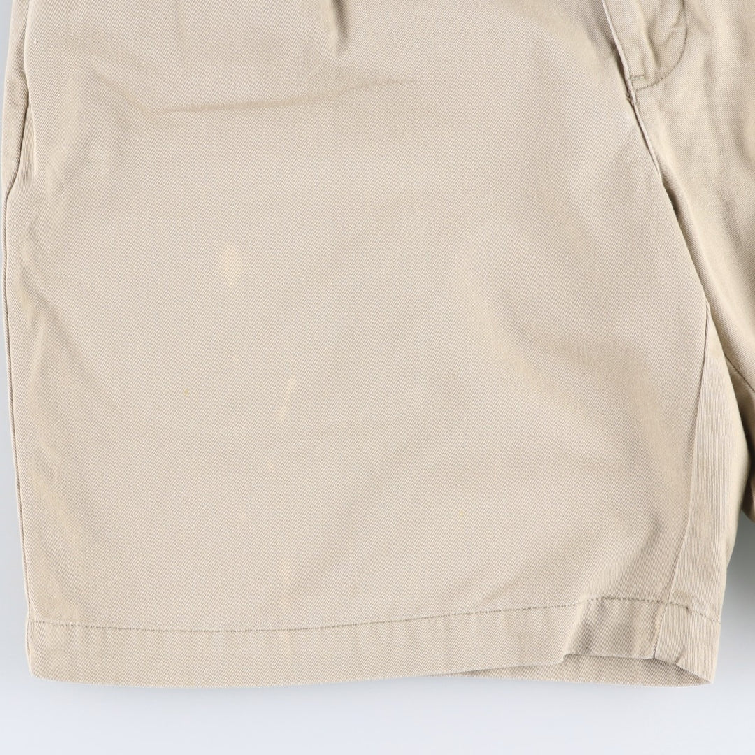 Ralph Lauren Polo Ralph Lauren Two-pleat Chino Shorts, Men's Size W34 cotton Beige type Vintage Second Hand