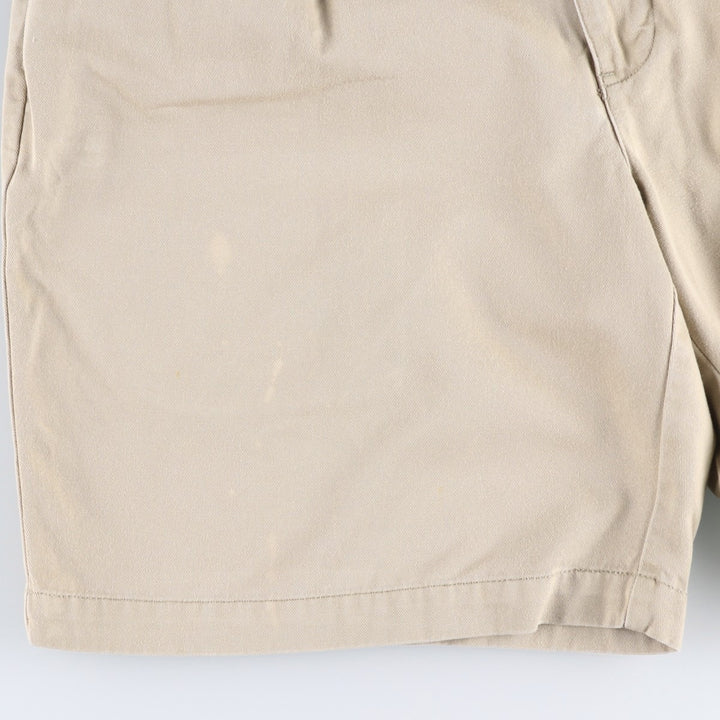 Ralph Lauren Polo Ralph Lauren Two-pleat Chino Shorts, Men's Size W34 cotton Beige type Vintage Second Hand