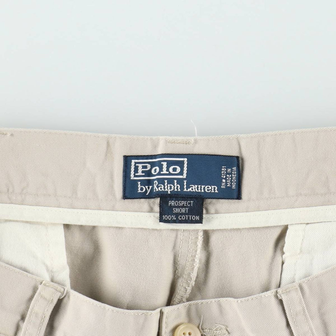 Ralph Lauren POLO by Ralph Lauren PROSPECT SHORT Chino shorts Short pants Men's w36 equivalent cotton Beige type Vintage Second Hand
