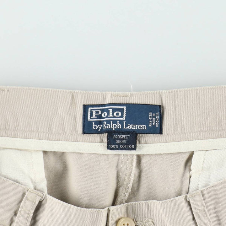 Ralph Lauren POLO by Ralph Lauren PROSPECT SHORT Chino shorts Short pants Men's w36 equivalent cotton Beige type Vintage Second Hand