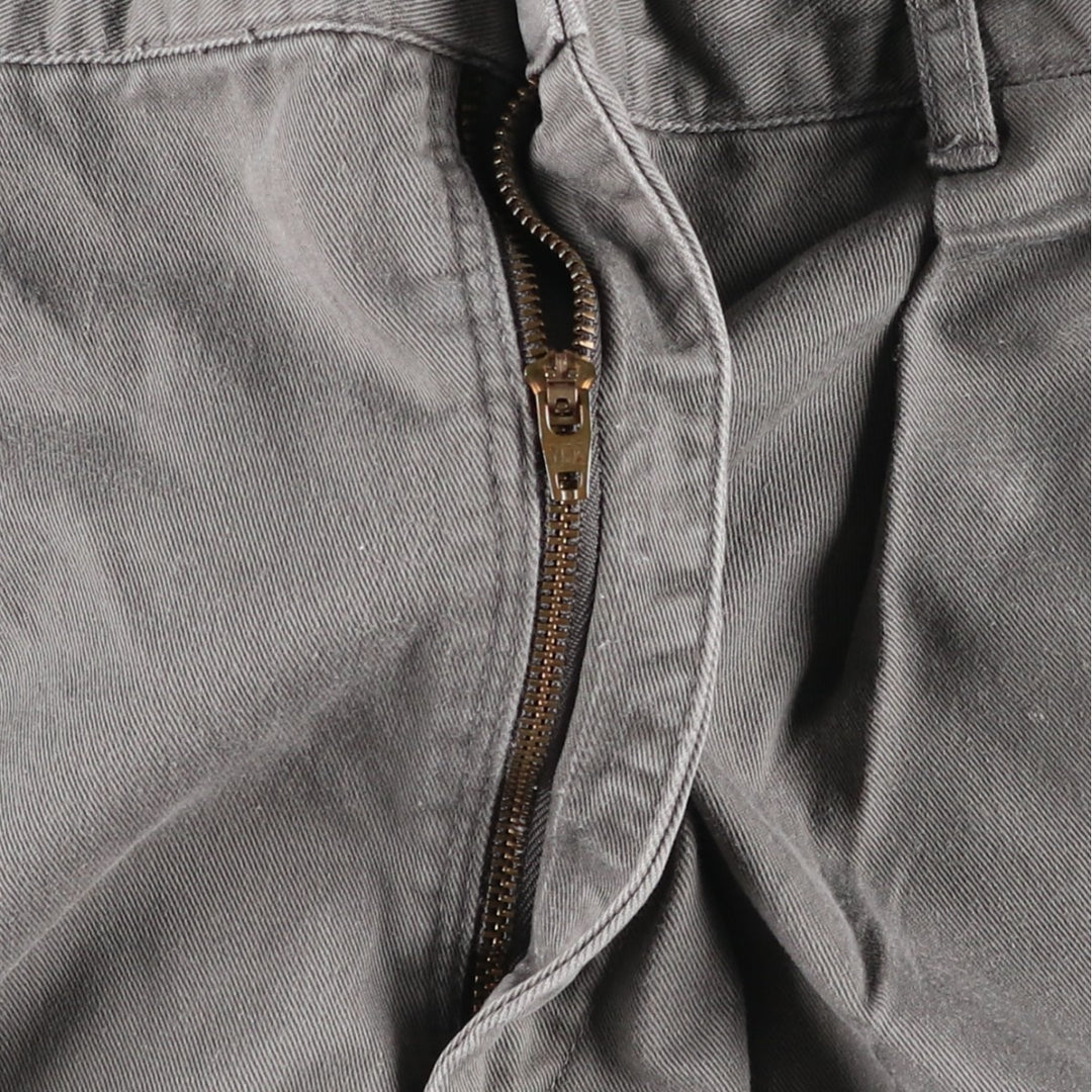 90'S LLBean Two-Pleat Chino Shorts, Men's Size W36 (approx.), Vintage cotton gray type Vintage Second Hand